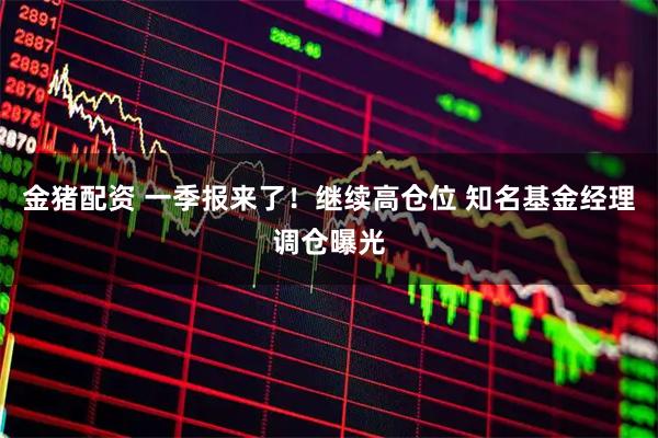 金猪配资 一季报来了！继续高仓位 知名基金经理调仓曝光