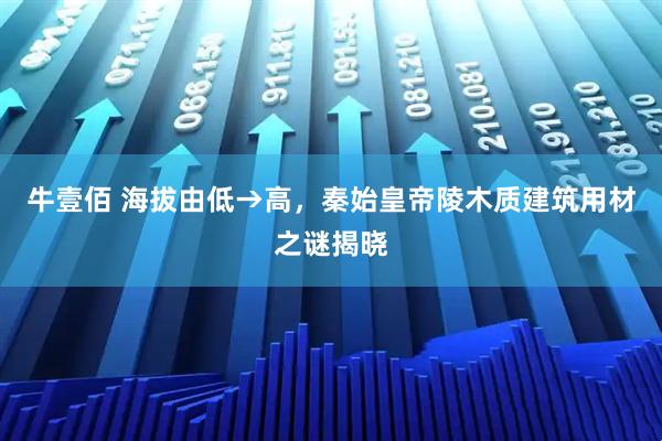 牛壹佰 海拔由低→高，秦始皇帝陵木质建筑用材之谜揭晓