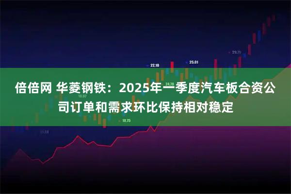 倍倍网 华菱钢铁：2025年一季度汽车板合资公司订单和需求环比保持相对稳定